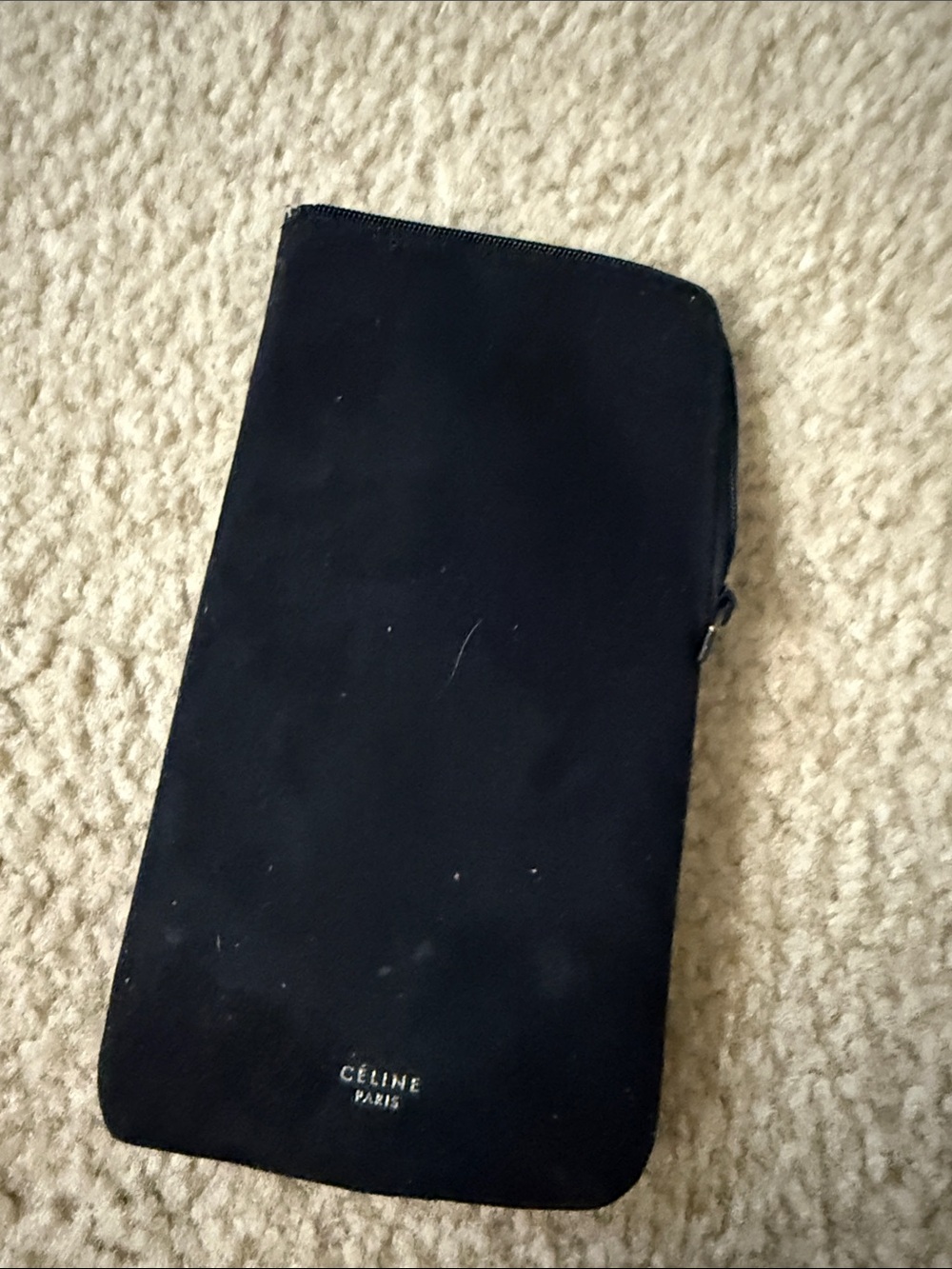 Celine Black Zip sunglasses Pouch